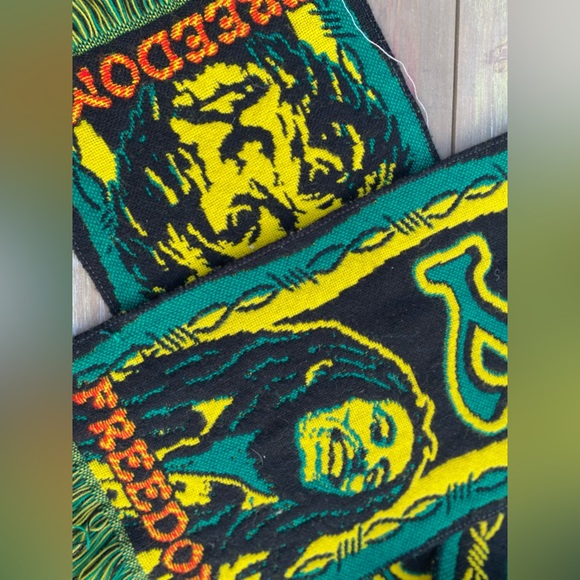 Vintage Authentic merch vintage Bob Marley woven jacquard neck scarf - Picture 4 of 4